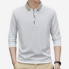 Langärmliges polo-shirt für männer aus hochwertigem stoff – vielseitiger stil für smarte casual-anlässe