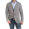Männers strickjacke - texturierte langarm-strickkleidung für den alltag