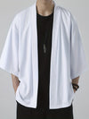 Männers kimono-jacke für lässige outfits - luftiger offener vorn-top für entspannte anlässe