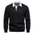 Männer polo-hals sweatshirt – vielseitiger langarm pullover aus hochwertiger baumwolle