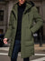 Männer mid-length padded parkajacke - warme und trendige oberbekleidung