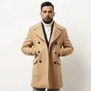Männer wollmischung peacoat klassischer wintermantel - elegante doppelte knopfleiste für smarte anlässe