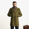 Männer wollmischung peacoat klassischer wintermantel - elegante doppelte knopfleiste für smarte anlässe
