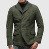 Männers doppelt-knopfiger wildleder blazer - eleganter vielseitiger jacke für büro und freizeit