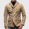 Männers doppelt-knopfiger wildleder blazer - eleganter vielseitiger jacke für büro und freizeit