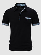 Männer polohemd - taillierte passform mit musterdetails