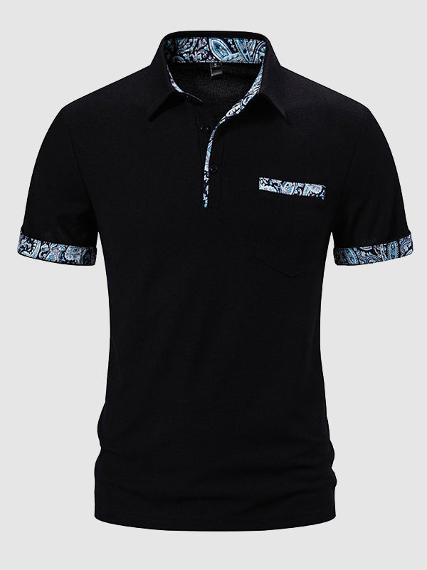 Männer polohemd - taillierte passform mit musterdetails