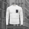 Männerstrickpullover mit praktischem pocket - stylische freizeitmode für jeden anlass
