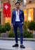 2-teiliges slim-fit anzug – massgeschneiderter herrenblazer und hose für formelli und legere anlässe