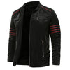 Männer schwarze lederjacke - moderne oberbekleidung