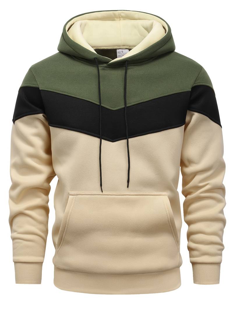 Herren Hoodie mit Blockfarbe - Stylisch & Lässig Freizeitlook
