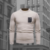 Männerstrickpullover mit praktischem pocket - stylische freizeitmode für jeden anlass