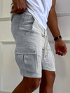 Männer cargo shorts mit zugband - trendige, leichte shorts für lässige anlässe, zahlreiche taschen