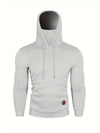 Hoodie für männer mit integriertem gesichtsschutz - lässiger pullover für den alltag