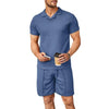 Männer freizeit-polo kombination - modisches kurzarm-shirt und shorts für den alltag