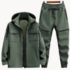 2-teiliges männer outdoor jacket und hose fleece-set - wasserfest und wetterbeständig für abenteuer