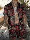Männers hawaiian hemd und shorts – erfrischendes sommerset für lässige anlässe