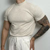 Männer kurzarmshirt mit rippstruktur - zeitgemäss und vielseitig