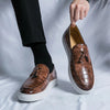 Männer mokassins aus feinem leder - vielseitige alltags-schuhe