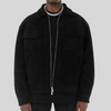 Männers faux-suede jacke – moderne freizeitjacke für den alltag
