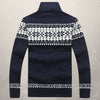 Männer wollcardigan – stilvolle oberbekleidung – warme zip-knitwear für freizeit und büro
