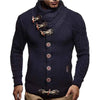 Männers kabelstrick cardigan - stylische freizeitmode mit holzknebeln