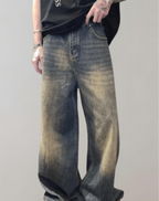 Baggy vintage jeans - lässigi denim hosen für männer