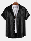 Männershirt mit blumenmuster für den sommer - leichte kurzarmbluse für lässige styles