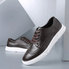 Männersneakers aus leder – moderne sportliche trainer für den alltag – stylisches design, strapazierfähiges material