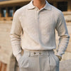 Männers longsleeve polo shirt – chic für freizeit und business – hochwertiges strickmaterial für besondere anlässe