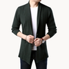 Männer strickjacke leichtgewichtig offen vorne - lässige schichtung für den alltag