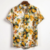 Kurzärmliges blumenhemd - angesagtes freizeitshirt für männer