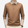 Langärmliges polo-shirt für männer aus hochwertigem stoff – vielseitiger stil für smarte casual-anlässe