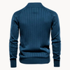 Männer zip-design jumper – stilvoller strickcardigan für den alltag