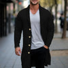 Lange strickjacke - klassischer offener frontpullover für männer