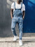 Hellblaue denim-overall – stylische casual-dungarees für männer