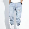 Lässige harem-hosen - denim pants für männer