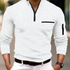Lässiger zip-pullover - moderne herren langarmtop