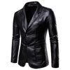 Männerschneiderlederjacke - stilvolles büro-outfit, elegante blazerjacke