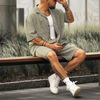 2-teiligi männer shorts-set – trendigi kurzarm-ensemble für warmi tage