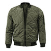Männlicher steppjacke mit hohem kragen – elegante, isolierte outerwear für den alltag