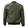 Männlicher steppjacke mit hohem kragen – elegante, isolierte outerwear für den alltag