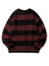 Männersweater mit streifen - gemütlicher langarm-jumper für freizeit