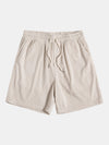 2-teiliges herren kurzarm outfit - rippenshirt und shorts kombination
