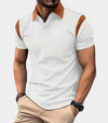 Männer polo-shirt - zeitgemässe stil in strukturiertem stoff für lässige anlässe