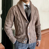 Männers kabelstrickcardigan für lässige und elegante outfits