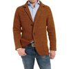 Männers strickjacke - texturierte langarm-strickkleidung für den alltag