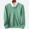 Männer v-ausschnitt pullover - leichte strickmode für den alltag