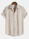 2-teiliges herren kurzarm outfit - rippenshirt und shorts kombination
