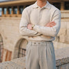Männers longsleeve polo shirt – chic für freizeit und business – hochwertiges strickmaterial für besondere anlässe